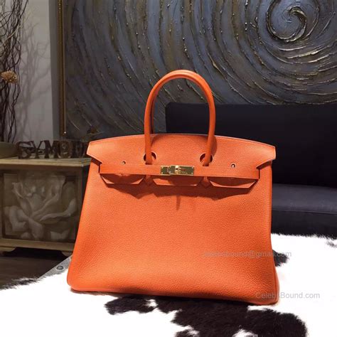 hermes birkin 35cm orange price|birkin 35 for sale.